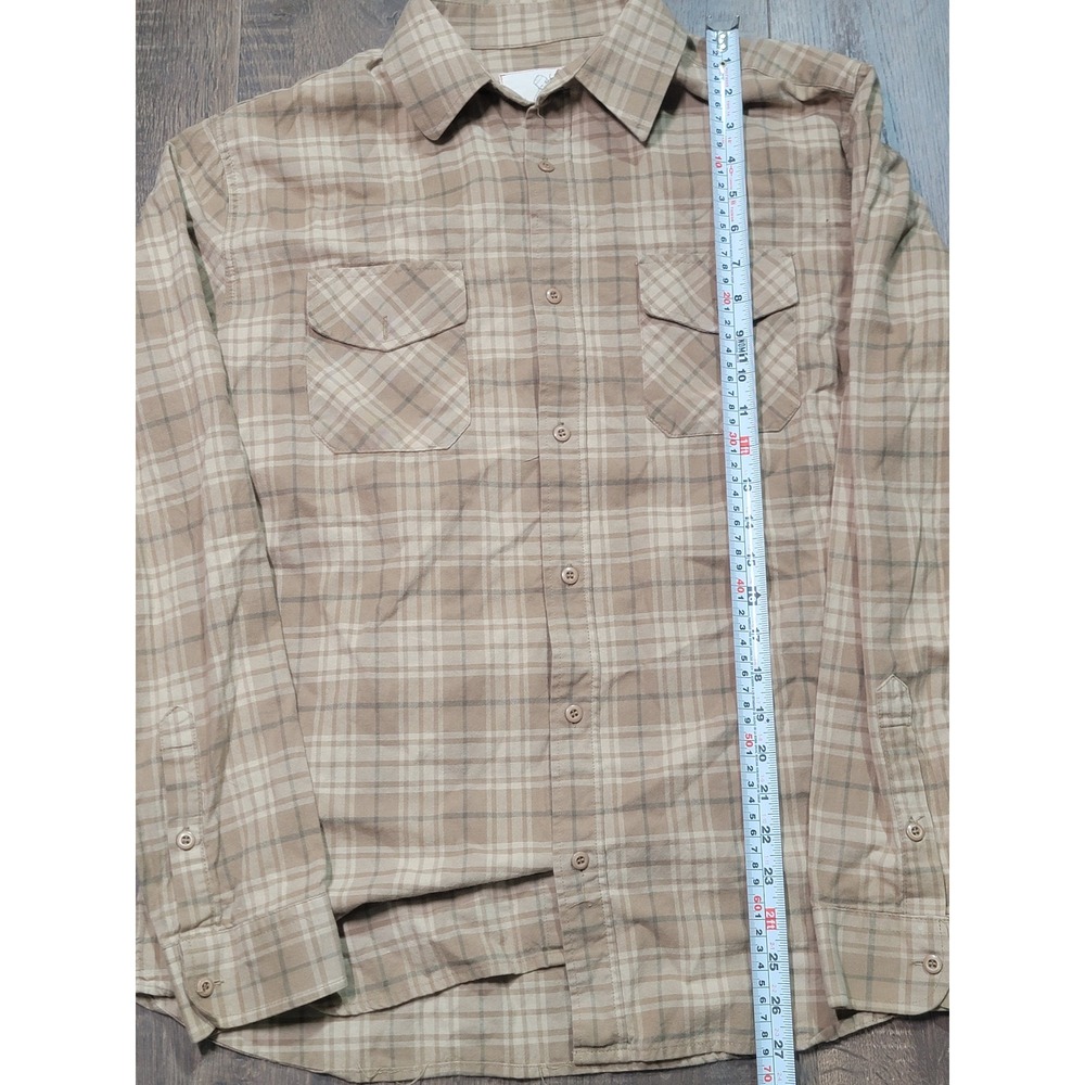 Girl Skateboards Wrench‎ Pilot Collection Tan Plaid Button Down Shirt Mens L
